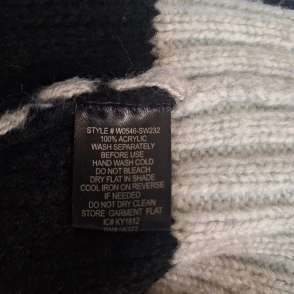 Sanctuary Black/grey hooded sweater coat SZ XS - Picture 9 of 9